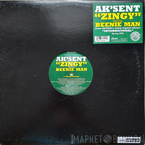 Ak'Sent, Beenie Man - Zingy