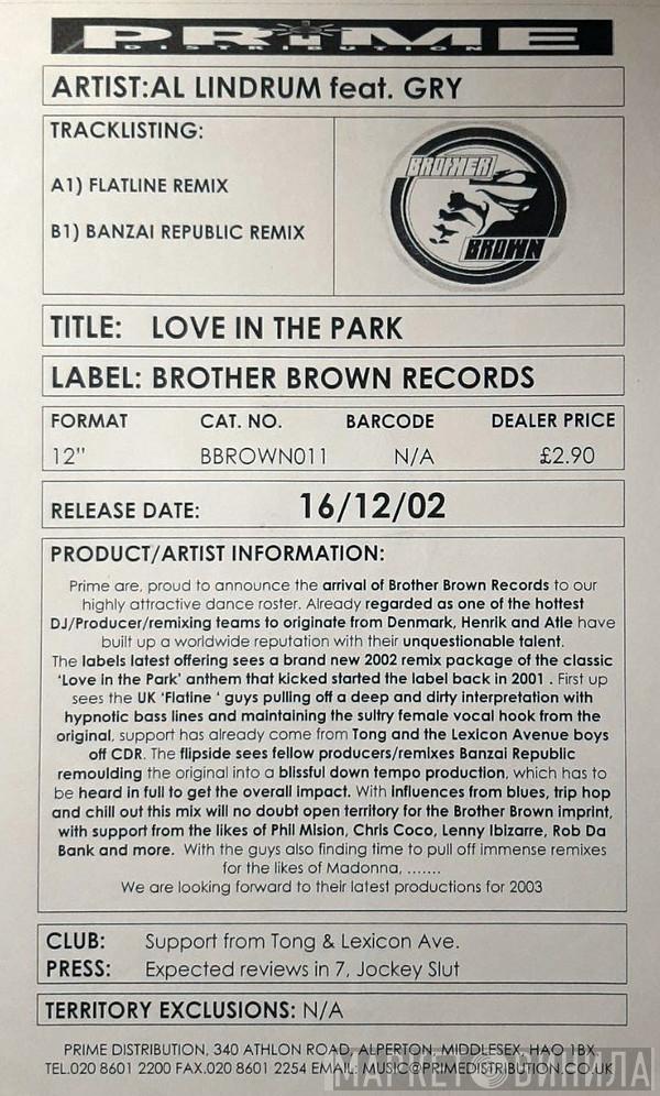 Al Lindrum - Love In The Park