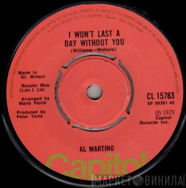 Al Martino - I Won't Last A Day Without You