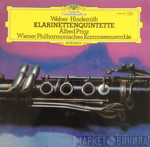 Alfred Prinz, Wiener Philharmonisches Kammerensemble, Carl Maria von Weber, Paul Hindemith - Klarinettenquintette