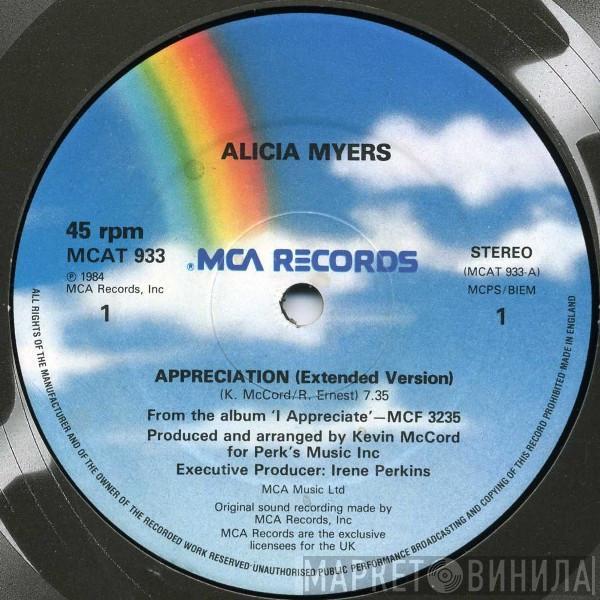 Alicia Myers - Appreciation