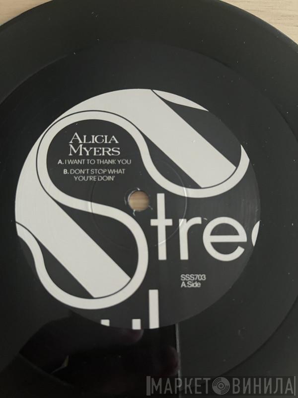 Alicia Myers - I Want To Thank You / Don't Stop What You're Doin