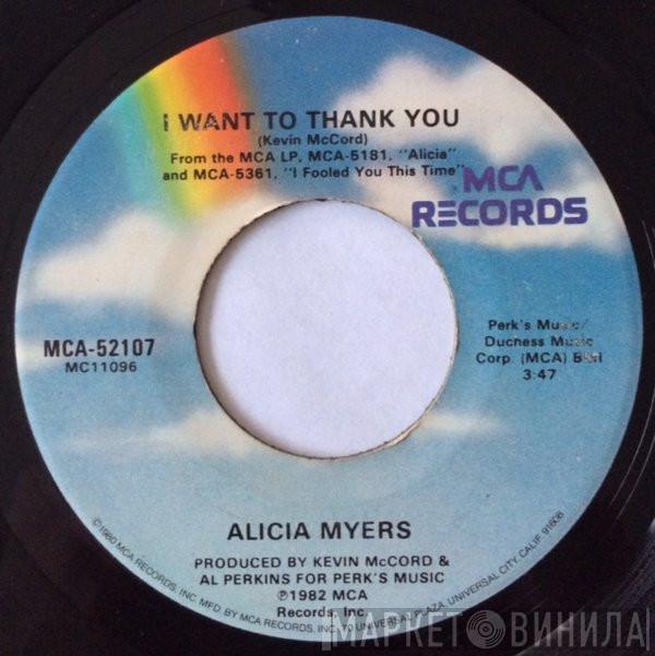 Alicia Myers - I Want To Thank You