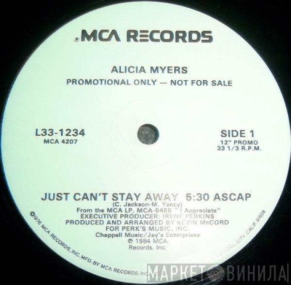 Alicia Myers - Just Can't Stay Away / Appreciation
