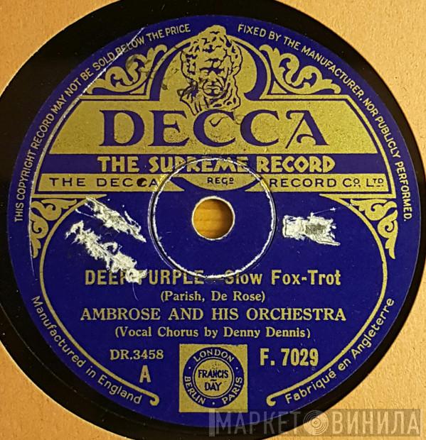 Ambrose & His Orchestra - Deep Purple / I Have Eyes