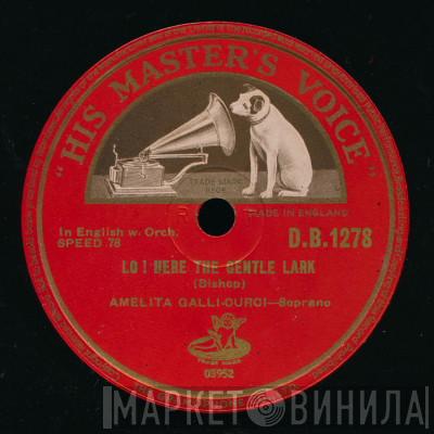 Amelita Galli-Curci - Lo! Here The Gentle Lark / Chanson Solvejg