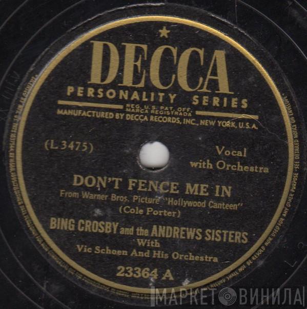 And Bing Crosby With The Andrews Sisters  Vic Schoen And His Orchestra  - Don't Fence Me In / The Three Caballeros