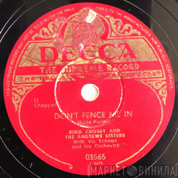 And Bing Crosby With The Andrews Sisters  Vic Schoen And His Orchestra  - Don't Fence Me In / The Three Caballeros
