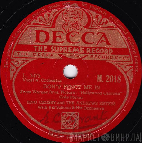 And Bing Crosby With The Andrews Sisters  Vic Schoen And His Orchestra  - Don't Fence Me In / The Three Caballeros