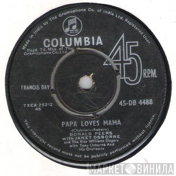And Donald Peers  The Rita Williams Singers  - Papa He Loves Mama / The House Of Love