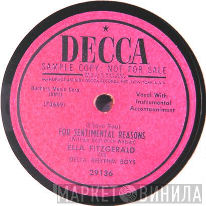 And Ella Fitzgerald  The Delta Rhythm Boys  - (I Love You) For Sentimental Reasons / It's Only A Paper Moon
