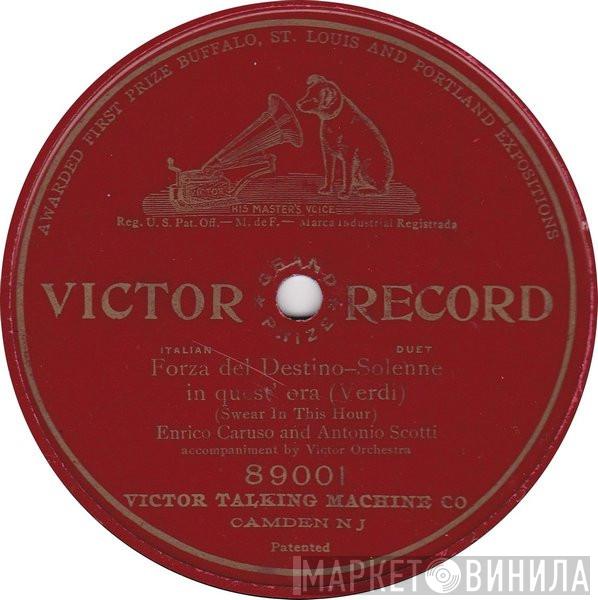 And Enrico Caruso  Antonio Scotti  - Forza Del Destino: Solenne In Quest' Ora