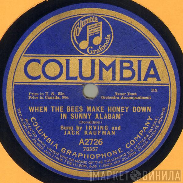 And Irving Kaufman  Jack Kaufman   - When The Bees Make Honey Down In Sunny Alabam' / Eyes That Say I Love You