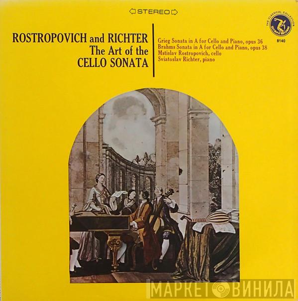 And Mstislav Rostropovich , Sviatoslav Richter , Edvard Grieg  Johannes Brahms  - The Art Of The Cello Sonata