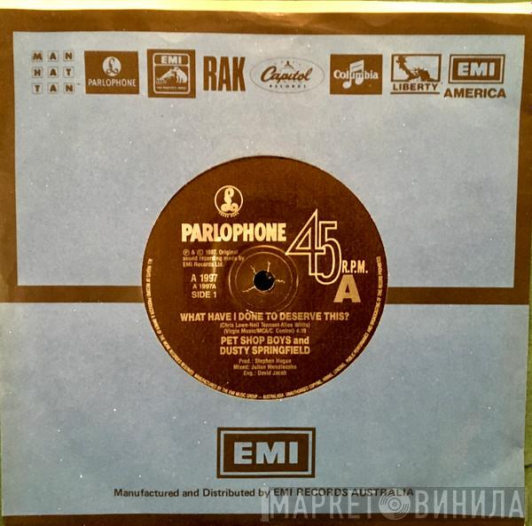And Pet Shop Boys  Dusty Springfield  - What Have I Done To Deserve This?