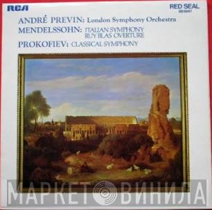 André Previn, The London Symphony Orchestra, Felix Mendelssohn-Bartholdy, Sergei Prokofiev - Italian Symphony, Ruy Blas Overture, Classical Symphony