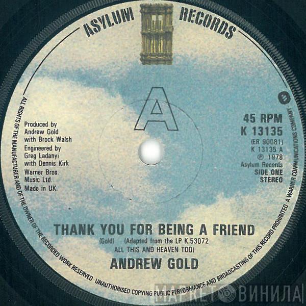 Andrew Gold - Thank You For Being A Friend