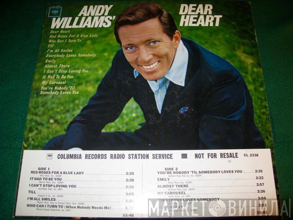  Andy Williams  - Andy Williams' Dear Heart