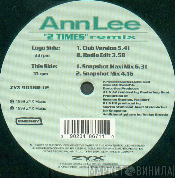  Ann Lee  - 2 Times (Remix)