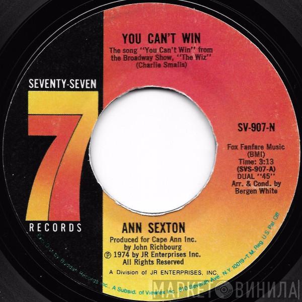  Ann Sexton  - You Can't Win / Let's Huddle Up And Cuddle Up