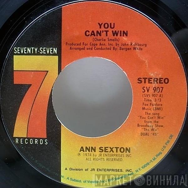  Ann Sexton  - You Can't Win / Let's Huddle Up And Cuddle Up