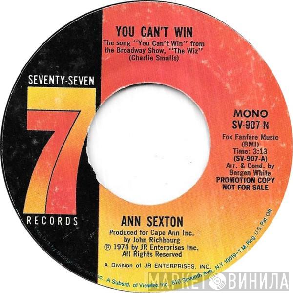  Ann Sexton  - You Can't Win