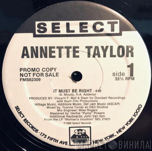 Annette Taylor - It Must Be Right