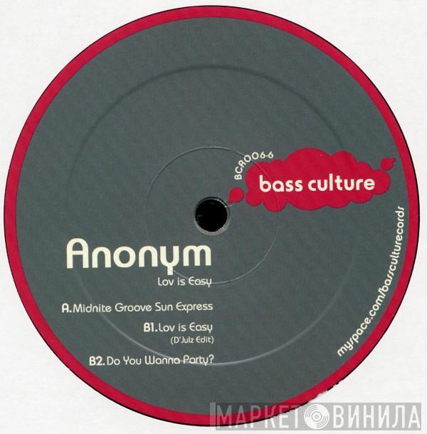 Anonym - Lov Is Easy