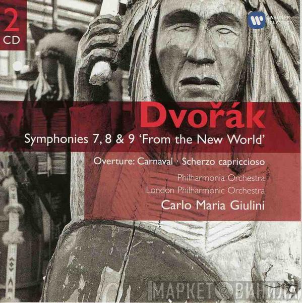 , Antonín Dvořák , Philharmonia Orchestra , The London Philharmonic Orchestra  Carlo Maria Giulini  - Symphonies 7, 8 & 9 'From The New World'