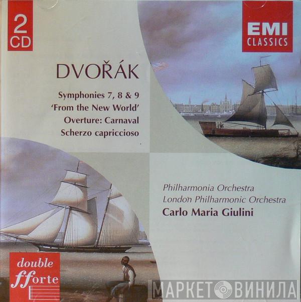 , Antonín Dvořák , Philharmonia Orchestra , The London Philharmonic Orchestra  Carlo Maria Giulini  - Symphonies 7,8 & 9 'From The New World'
