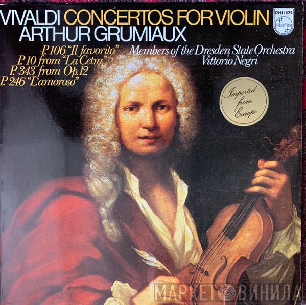 , Antonio Vivaldi , Arthur Grumiaux , Staatskapelle Dresden  Vittorio Negri  - Concertos For Violin