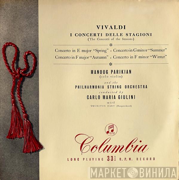 Antonio Vivaldi, Carlo Maria Giulini, The Philharmonia String Orchestra, Manoug Parikian, Thurston Dart - I Concerti Delle Stagioni = The Concerti Of The Seasons
