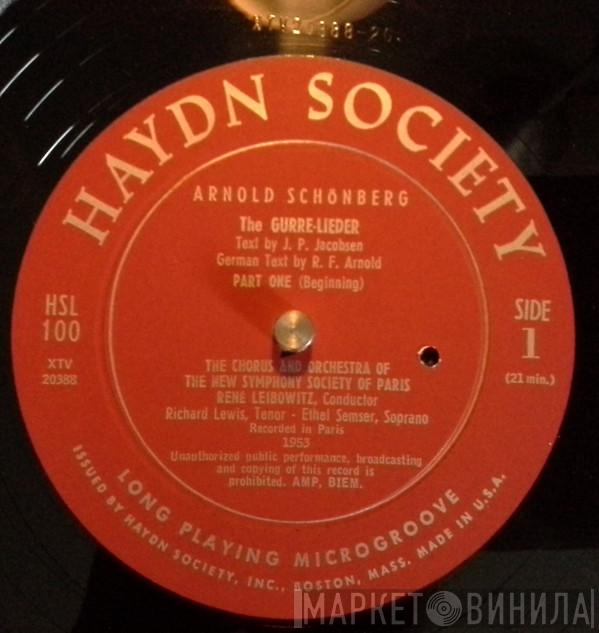 , Arnold Schoenberg , Jens Peter Jacobsen , R. F. Arnold , Chorus And Orchestra Of The New Symphony Society Of Paris , René Leibowitz , Richard Lewis   Ethel Semser  - The Gurre-Lieder