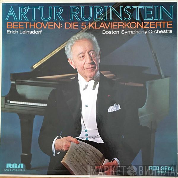, Arthur Rubinstein , Boston Symphony Orchestra  Erich Leinsdorf  - The Five Beethoven Piano Concertos