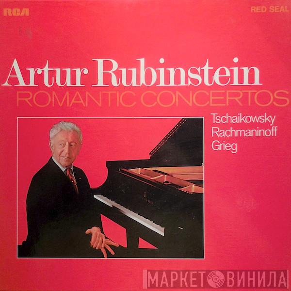- Arthur Rubinstein , Pyotr Ilyich Tchaikovsky , Sergei Vasilyevich Rachmaninoff  Edvard Grieg  - Romantic Concertos