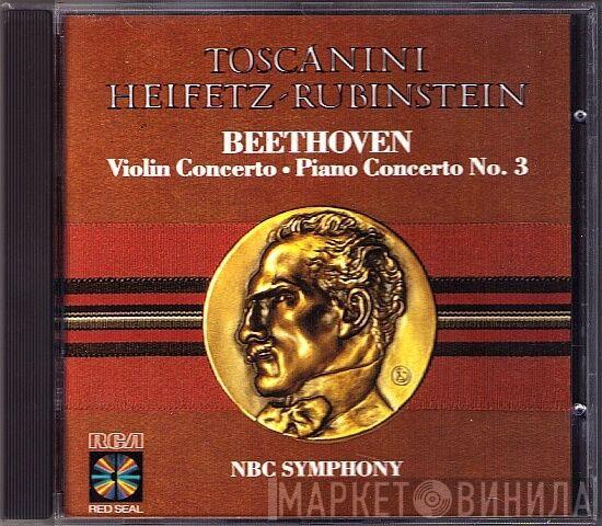 , Arturo Toscanini , Jascha Heifetz  Arthur Rubinstein  - Beethoven Violin Concerto - Piano Concerto No.3