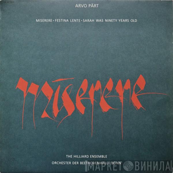 - Arvo Pärt , The Hilliard Ensemble  Orchester Der Beethovenhalle Bonn  - Miserere