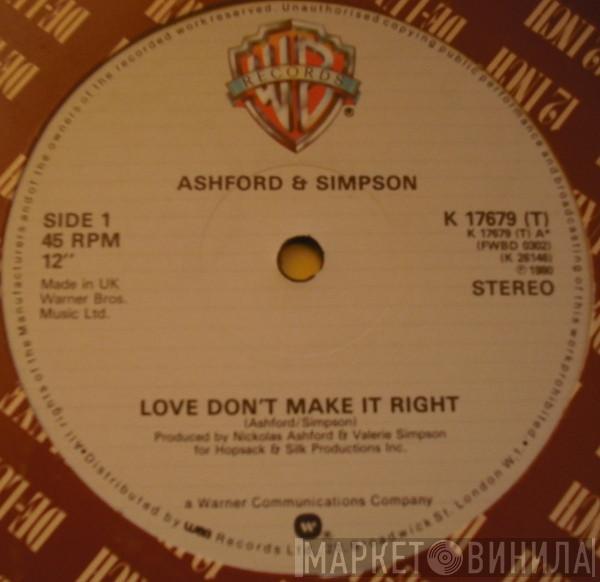 Ashford & Simpson - Love Don't Make It Right / Bourgie Bourgie