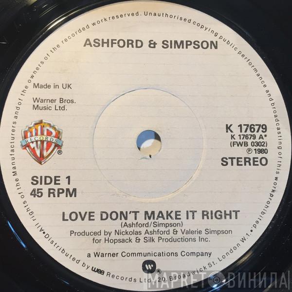 Ashford & Simpson - Love Don't Make It Right / Bourgie Bourgie