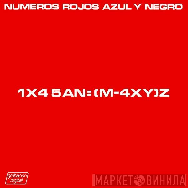 Azul Y Negro - Números Rojos