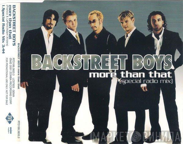 Backstreet Boys  - More Than That (Special Radio Mix)