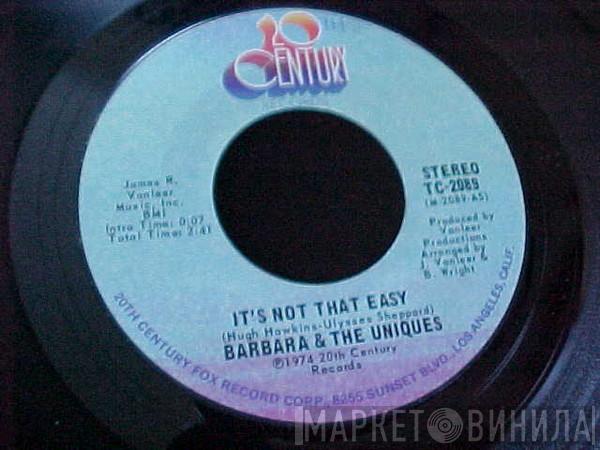  Barbara And The Uniques  - It's Not That Easy / Prize Possession