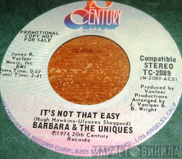  Barbara And The Uniques  - It's Not That Easy / Prize Possession