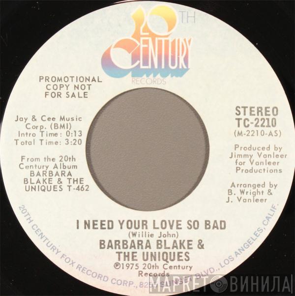 Barbara And The Uniques - I Need Your Love So Bad