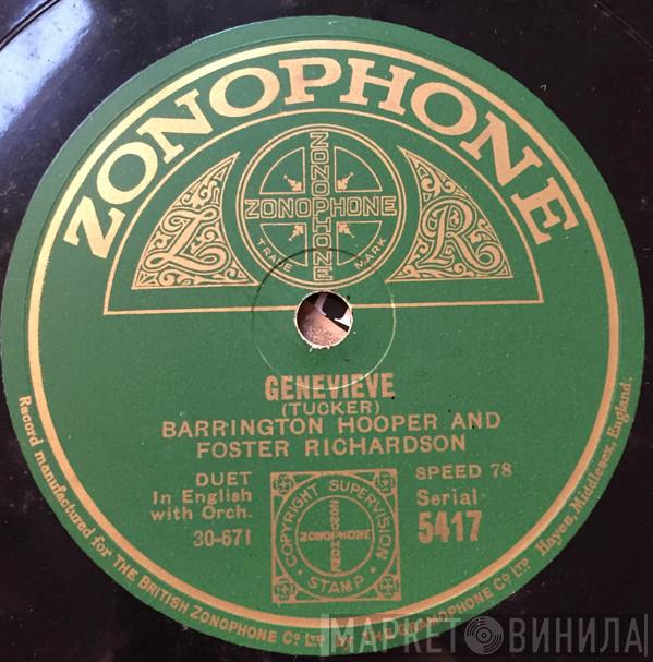 Barrington Hooper, Foster Richardson - Genevieve / In The Valley Where The Blue Birds