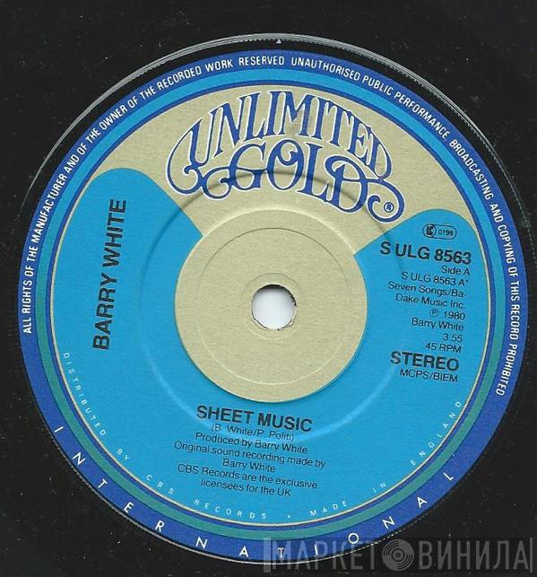 Barry White - Sheet Music