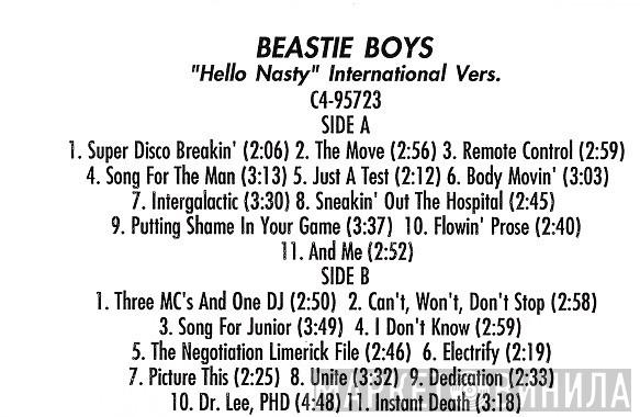  Beastie Boys  - Hello Nasty International Vers.