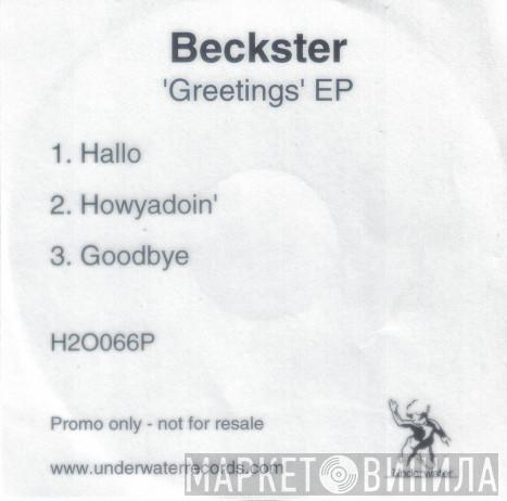Beckster - Greetings EP
