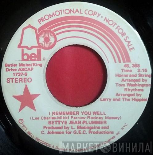 Bettye Jean Plummer - I Remember You Well / I Remember You Well