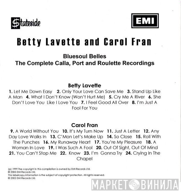 Bettye Lavette, Carol Fran - Bluesoul Belles - The Complete Calla, Port & Roulette Recordings